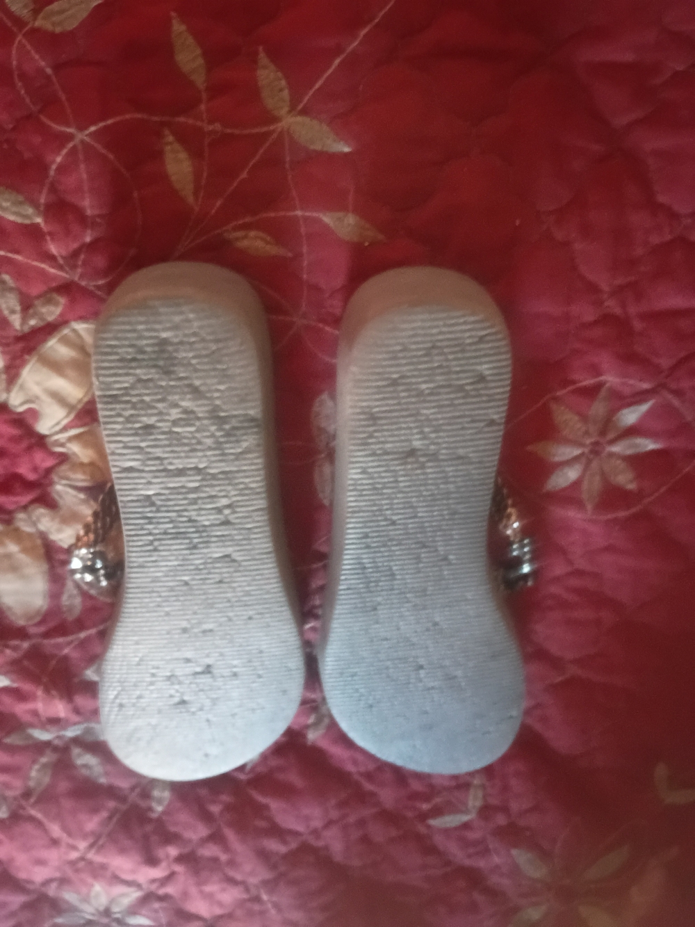 Sunville Women's Embellished Silver And Gray Sandals - Picture 4 of 4